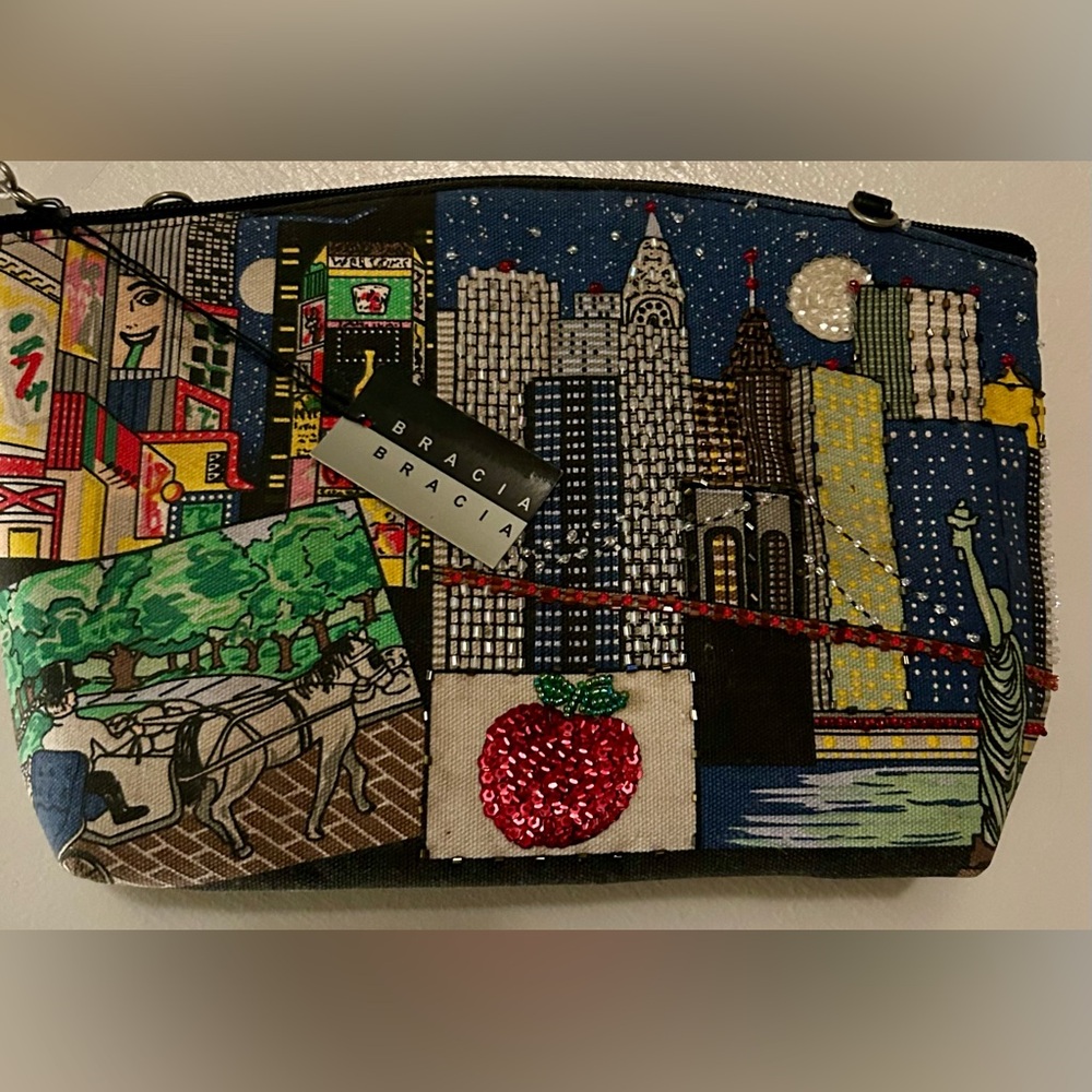 Vintage NYC Beaded Sequins decorative wristlet